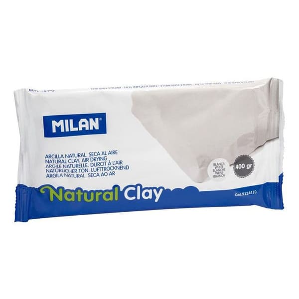 Naturlig lufthärdande lera Vit (400 g)