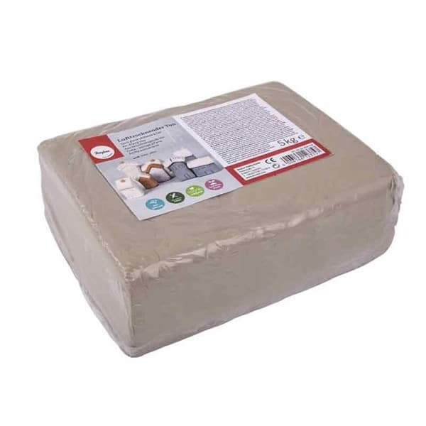 Lera - Ej specificerad - 5kg - Vit - Lufttorkande - Sten och Mineraler
