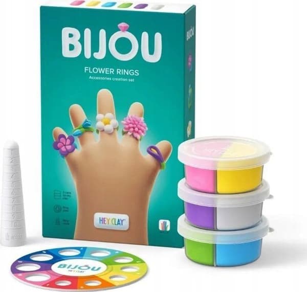 Caisse med lera Tm toys - GXP-913895 - Hey Clay Bijou Blomringar