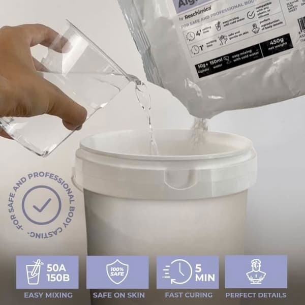 Alginate kromatisk - Alginate ArtPro - 450 gr - Hypoallergen - Långsam härdning - Precist gjutning