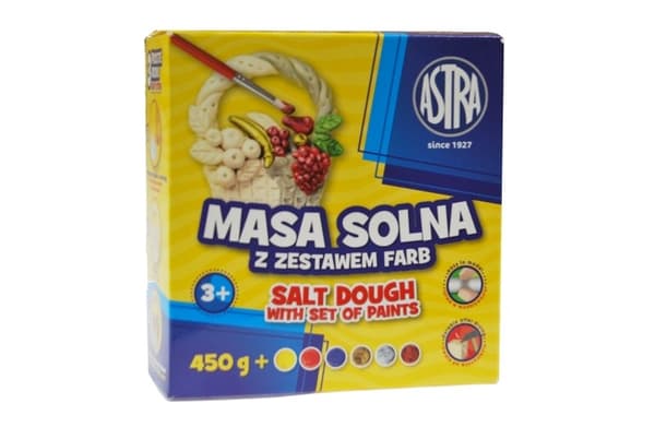 ASTRA 450g saltdeg + set med 6 färger för målning