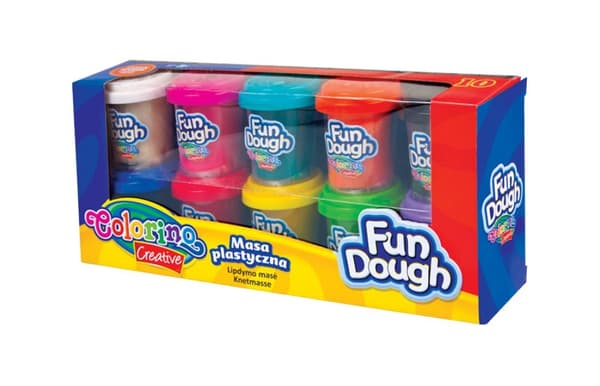 Fun Dough 10 färger 560g Colorino