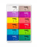 Miniatyrbillede 3 af 4: FIMO SOFT termohærdende lersæt, Strålende farver, 12x25g Staedtler