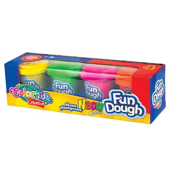 NEON Fun Dough 4 farver 224g Colorino