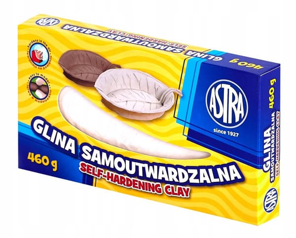 Självhärdande lera Vit Astra 0,46kg AS83810908