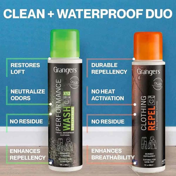 Gore-Tex impregnering, Gore-tex tvätt, GRANGERS PERF WASH 300 ML+ REPELL 300 ML