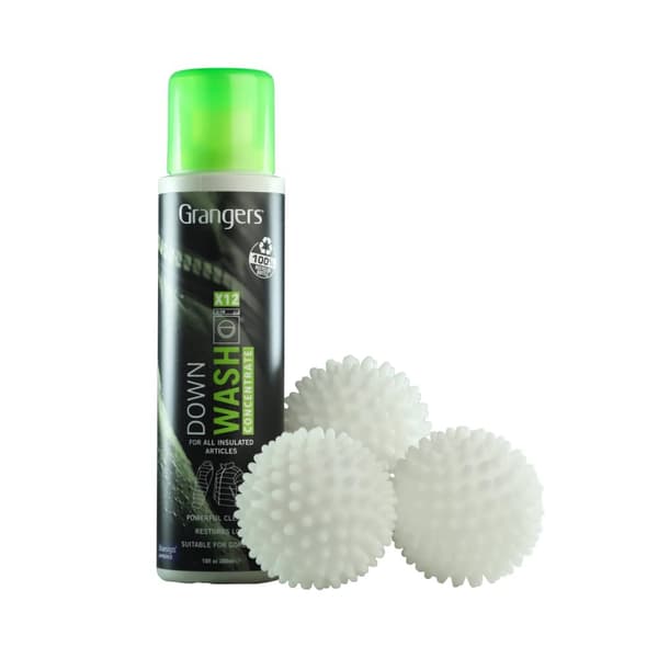 GRANGERS DOWN WASH KIT 300 ML, duntvätt med bollar, tvättbollar dun
