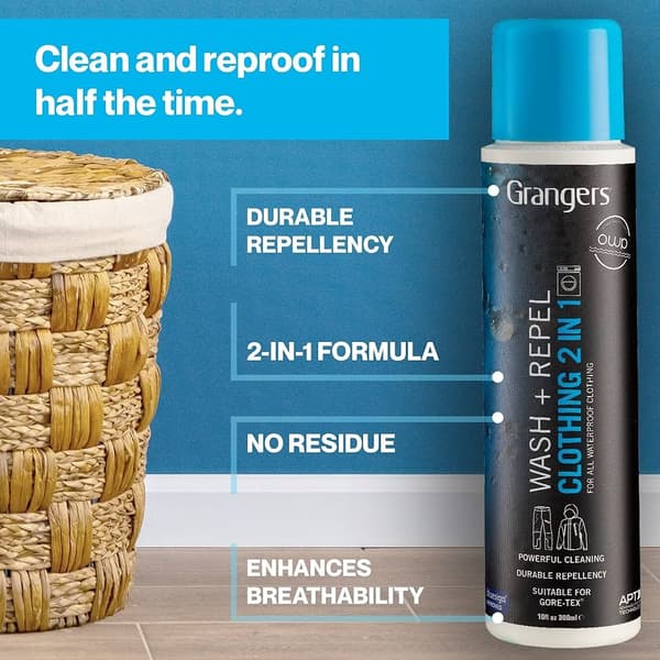 GRANGERS WASH + REPEL CLOTHING 2IN1 300 ML, tvättmedel funktionskläder