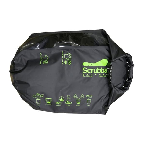SCRUBBA WASH BAG 13.5L, tvättpåse resa, tvättpåse drybag med inbyggd tvättbräda