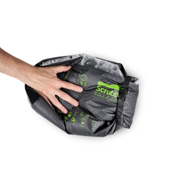SCRUBBA WASH BAG 13.5L, tvättpåse resa, tvättpåse drybag med inbyggd tvättbräda