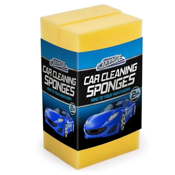 Car Pride Handy Car Sponges (Pack Of 2)