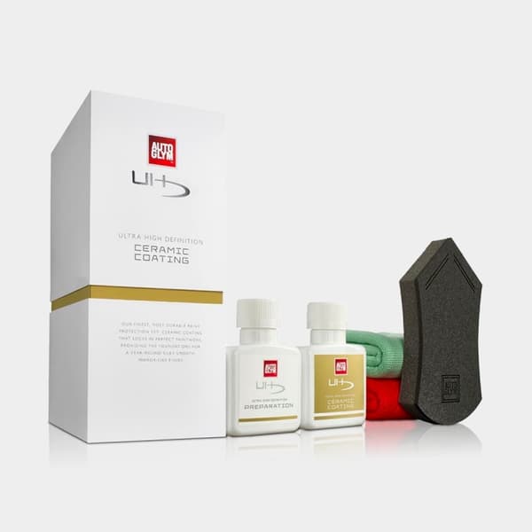 Keramiskt lackskyddskit Autoglym Ultra High Definition Cheramic Coating (pre-coating + keramisk coating + appliceringssvamp + dukar)