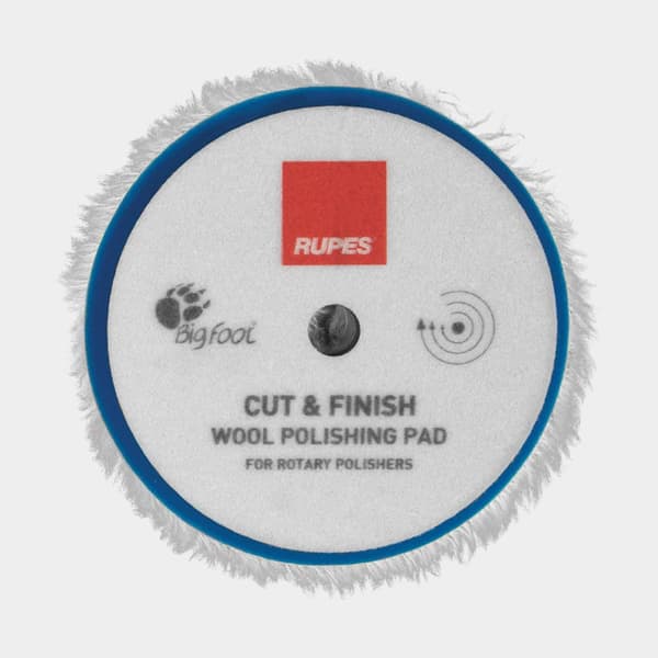 Ulltrissa RUPES BigFoot Cut & Finish Rotary Wool, Ø200 mm, hård, passar stödrondell Ø165 mm