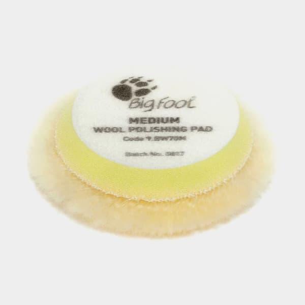 Ulltrissa RUPES BigFoot Wool Medium, Ø65 mm, mellanhård, passar stödrondell Ø50 mm, 4-pack