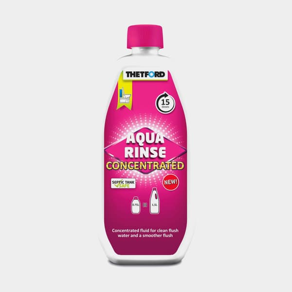 Spolvattentillsats för portabel toalett Thetford Aqua Rinse, koncentrerad, 750 ml