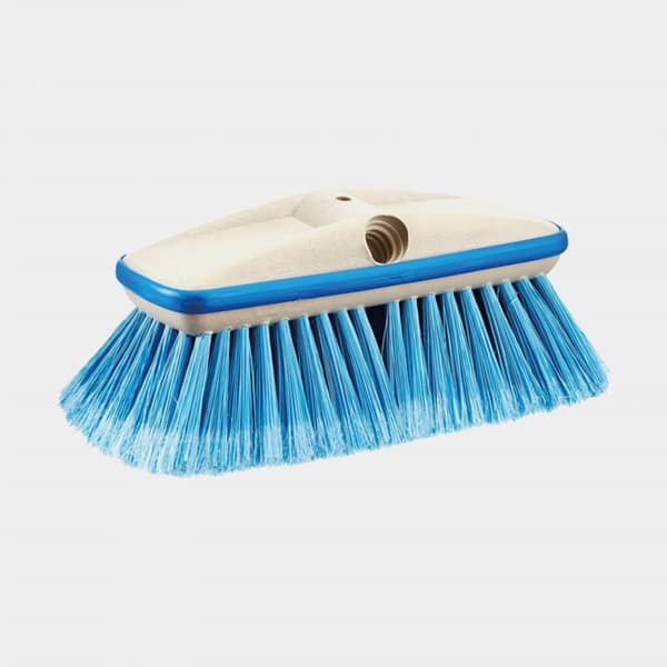 Båtborste med stötskydd Star Brite Deluxe Block Brush with Bumper, Extend-A-Brush-anslutning &amp; gängad, medium, 20 cm, blå