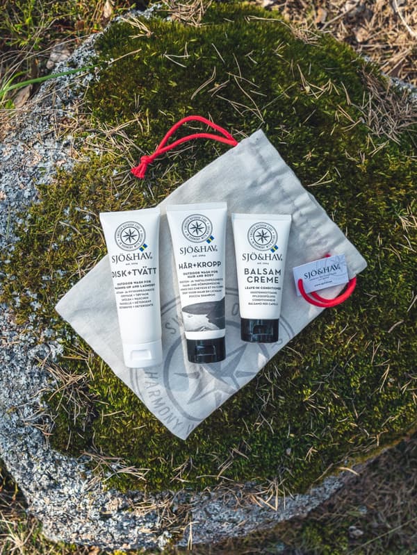 Vildmarkskit Sjö &amp; Hav Nr. 3 (hår- &amp; kroppstvätt, disk-&amp; tvättmedel &amp; balsam creme)