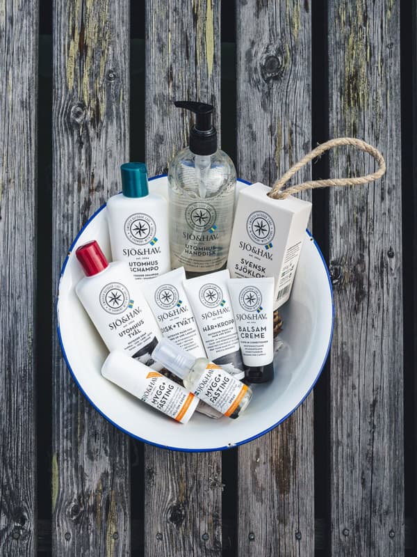 Vildmarkskit Sjö &amp; Hav Nr. 3 (hår- &amp; kroppstvätt, disk-&amp; tvättmedel &amp; balsam creme)