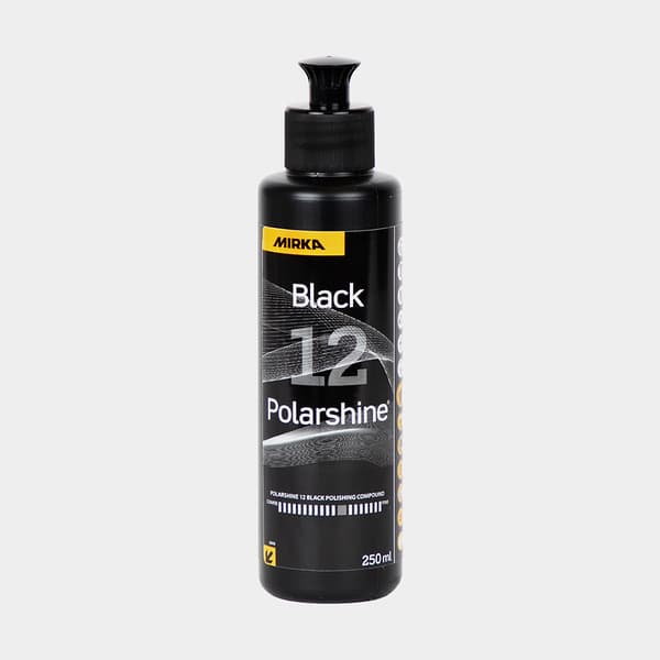 Båtpolish för mörka ytor Mirka Polarshine 12 Black, 250 ml