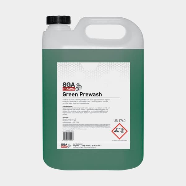 Alkalisk avfettning SGA Green Prewash, koncentrerad, 5 liter