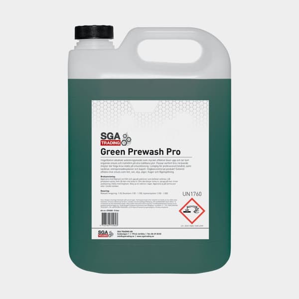 Alkalisk avfettning SGA Green Prewash Pro, koncentrerad, 5 liter
