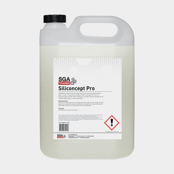 Plast-, vinyl- &amp; gummiåterställare SGA Siliconcept Pro, 5 liter