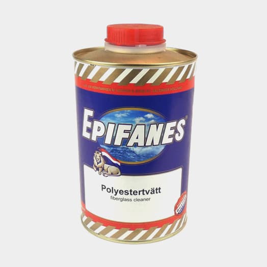 Avfettande ytrengöring Epifanes Polyestertvätt, inför målning, polering &amp; reparation, 1 liter