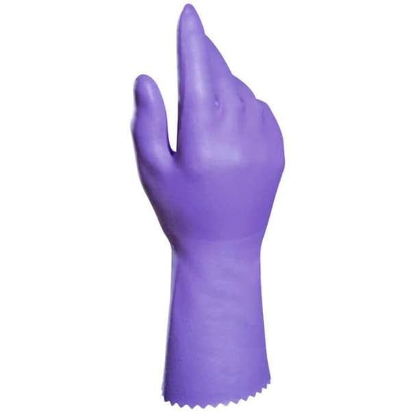 Handskar i latex Extra Comfort, storlek: M, lila