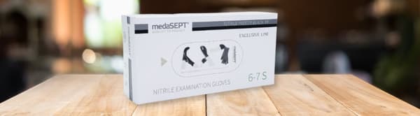 Puderfria nitrilhandskar svarta S a100