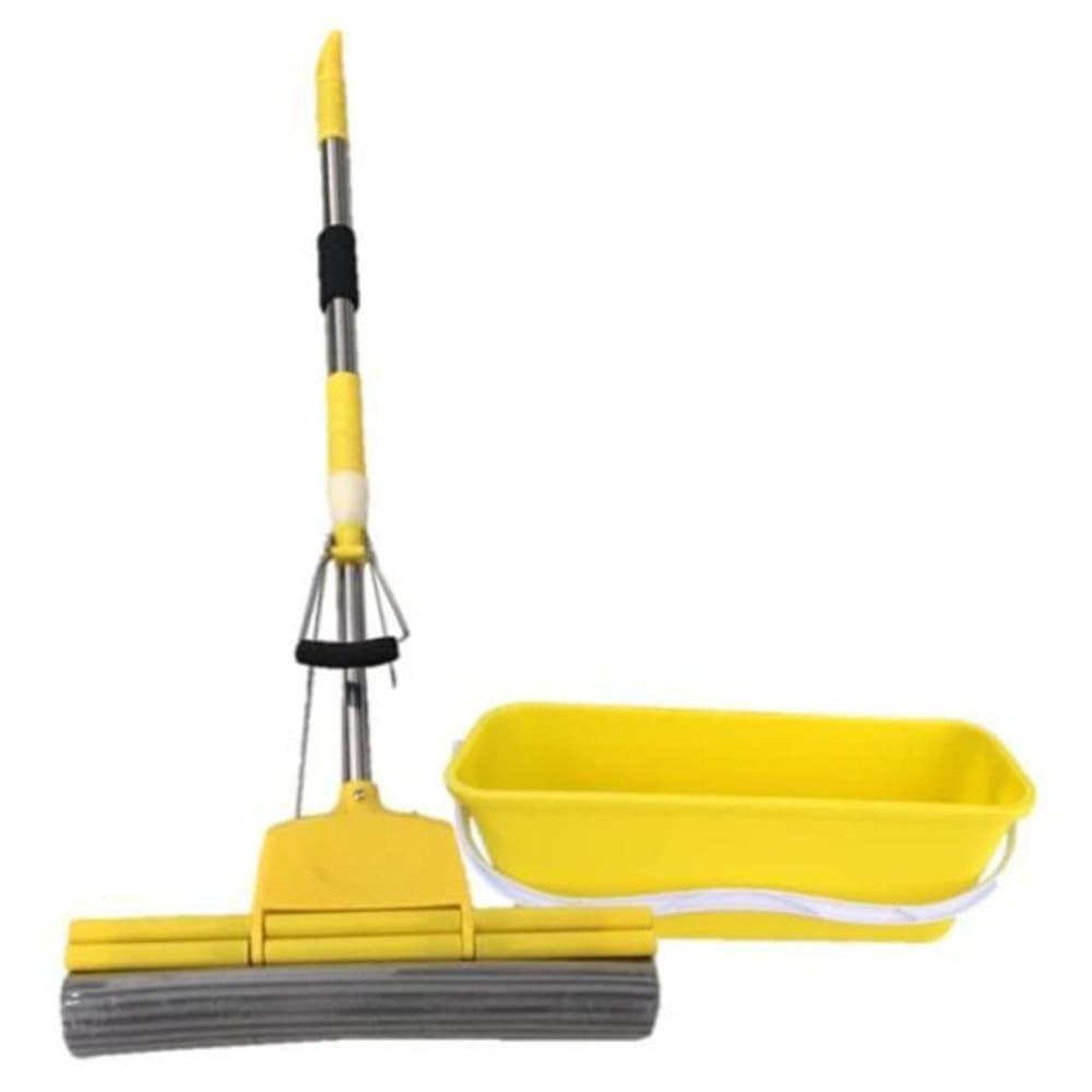 Aqua Laser moppe med spand PVA gul