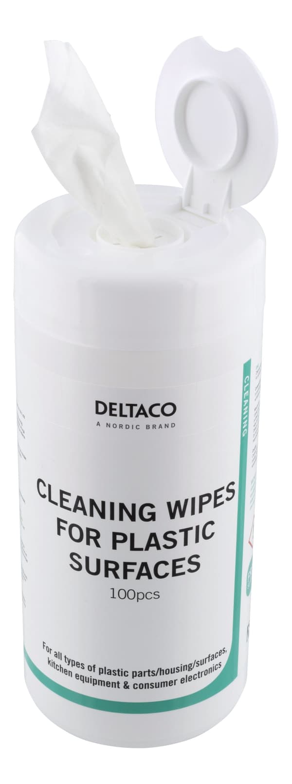 Wet Wipes for plastic surfaces, 100pcs, white
