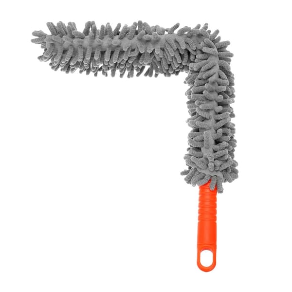 Dammsats Microfiber Duster med 3 förlängningsstolpar 5,54FT rengöringskit med 3 tillbehör Mikrofibermopp Flexibel Duster Feather Duster för