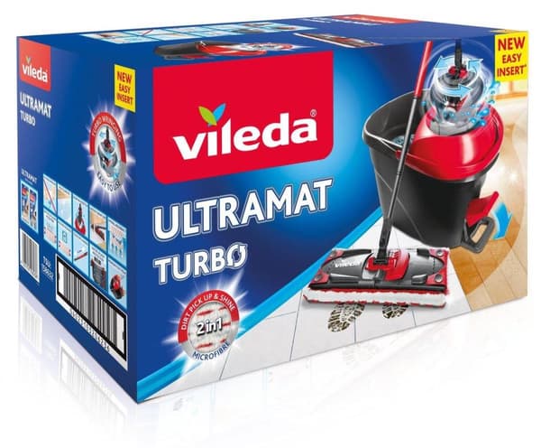 Vileda Ultramax mopp Fiber Wet Black, Red