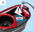 Miniatyrbild 8 av 9: Rotary Mop Vileda TURBO 3in1 mikrofiber 4023103227446 Svart, Röd