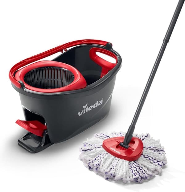 Rotary Mop Vileda TURBO 3in1 mikrofiber 4023103227446 Svart, Röd