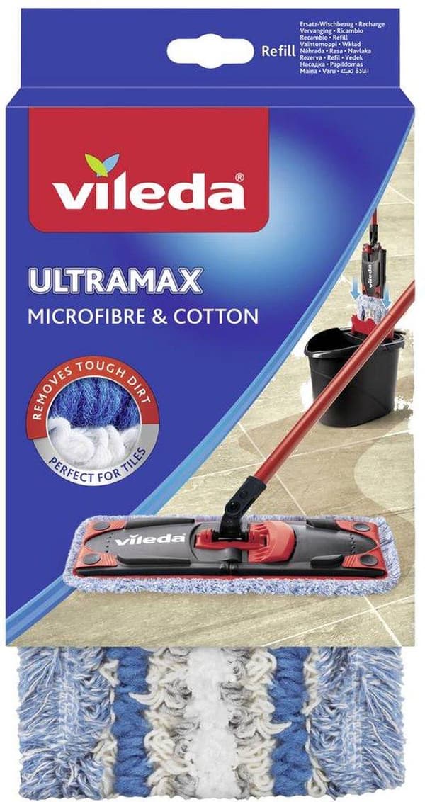 Mopppåfyllning Vileda UltraMax Micro & Cotton 141626