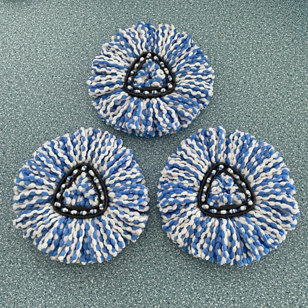 Triangel Spin Mop Ersättningshuvud Flerfärgad
