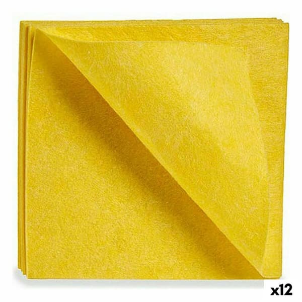 Rengöringstrasor Mjukt Gul 18 x 2,5 x 20 cm (12 antal)