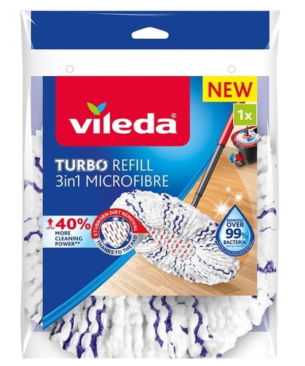 Vileda TURBO 3in1 Microfibr spin mopp insats