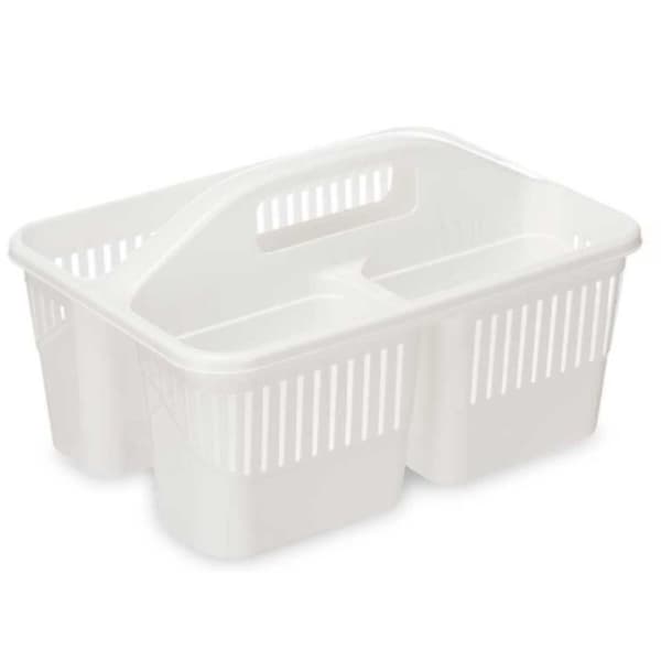 Organiserare Rengörande Vit Plast 31,3 x 18 x 22 cm (12 antal)