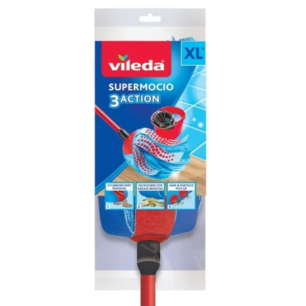 Reservdel Vileda 3Action Velour XL Mopp Polyamid Polyester Cellulóz (1 antal)