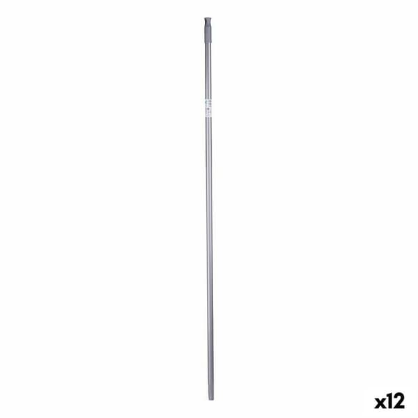 Sopborstskaft 2,3 x 130 x 2,3 cm Grå Metall (12 antal)