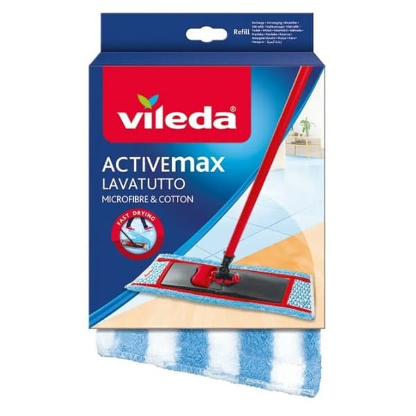 Udskiftning til gulvmopper Vileda ViledaActive Max Mikrofiber Bomuld (1 enheder)