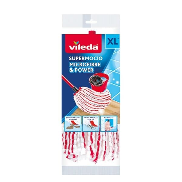 Udskifter Vileda Microfibre & Power Gulvmoppe Fiber (1 enheder)