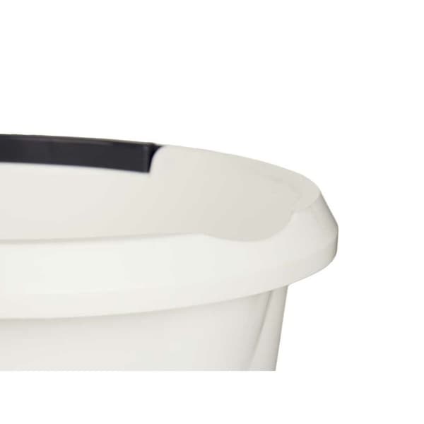 Spand med hanke Hvid Antracit 10 L (18 enheder)