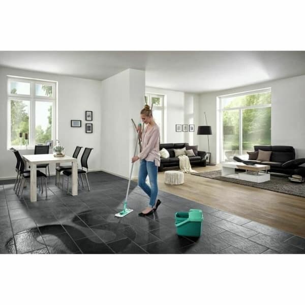 Mop with Bucket Leifheit Combi Clean M Grøn Metal Plastik