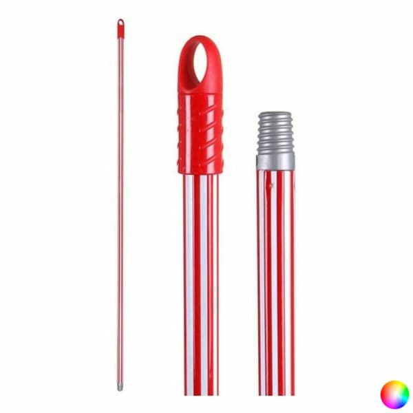 Sopborstskaft Supernet Vit 140 x 2 cm - Röd
