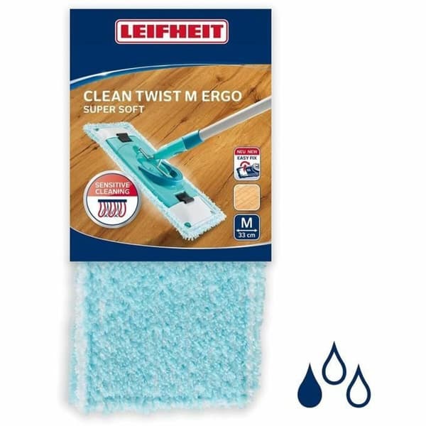 Mopphuvud, påfyllnad Leifheit Clean Twist M Ergo Super Soft 52122 Polyester