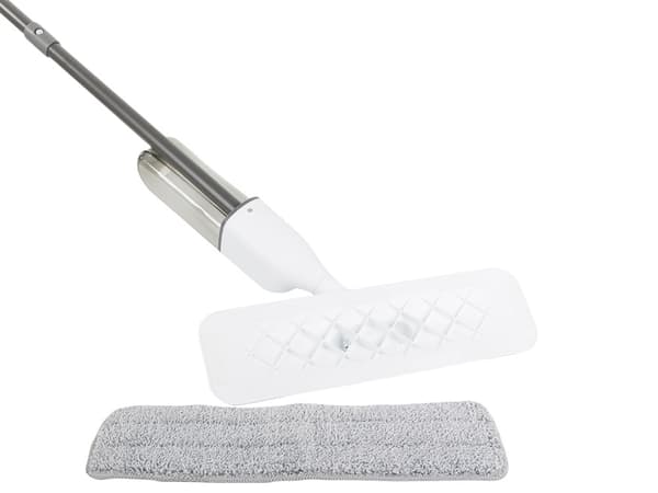 Platt Golvmopp - Mopp med hink & sprayfunktion