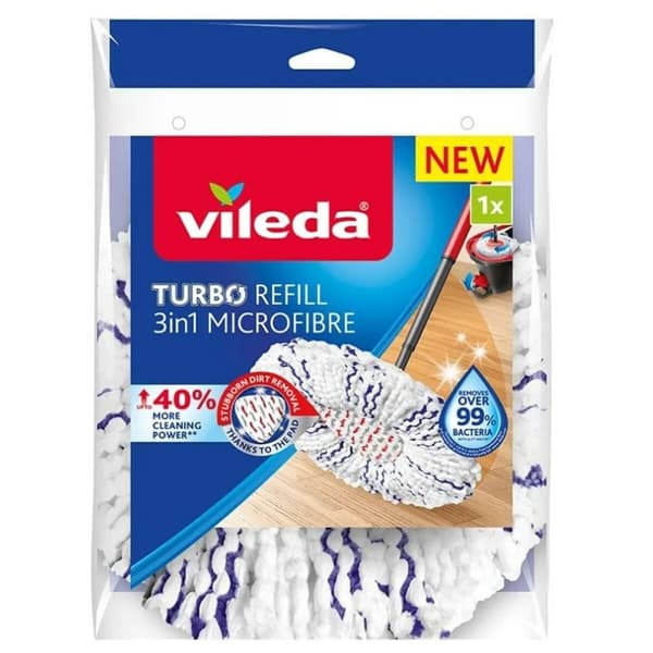 Reserve Moppe Til Rengøring Af Gulvet Vileda 167749 (1 enheder) 3-i-1